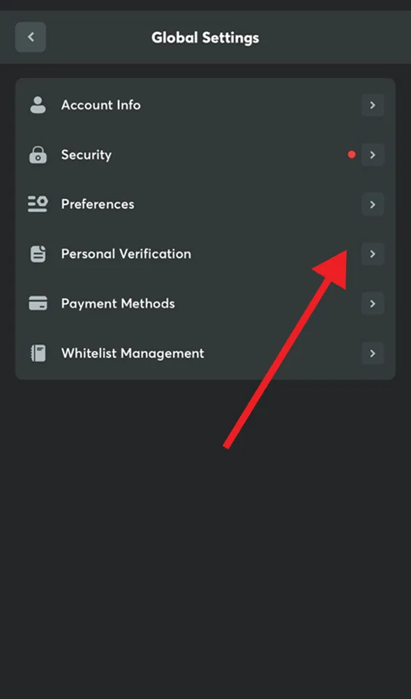 how to create and verify bc game account step 5